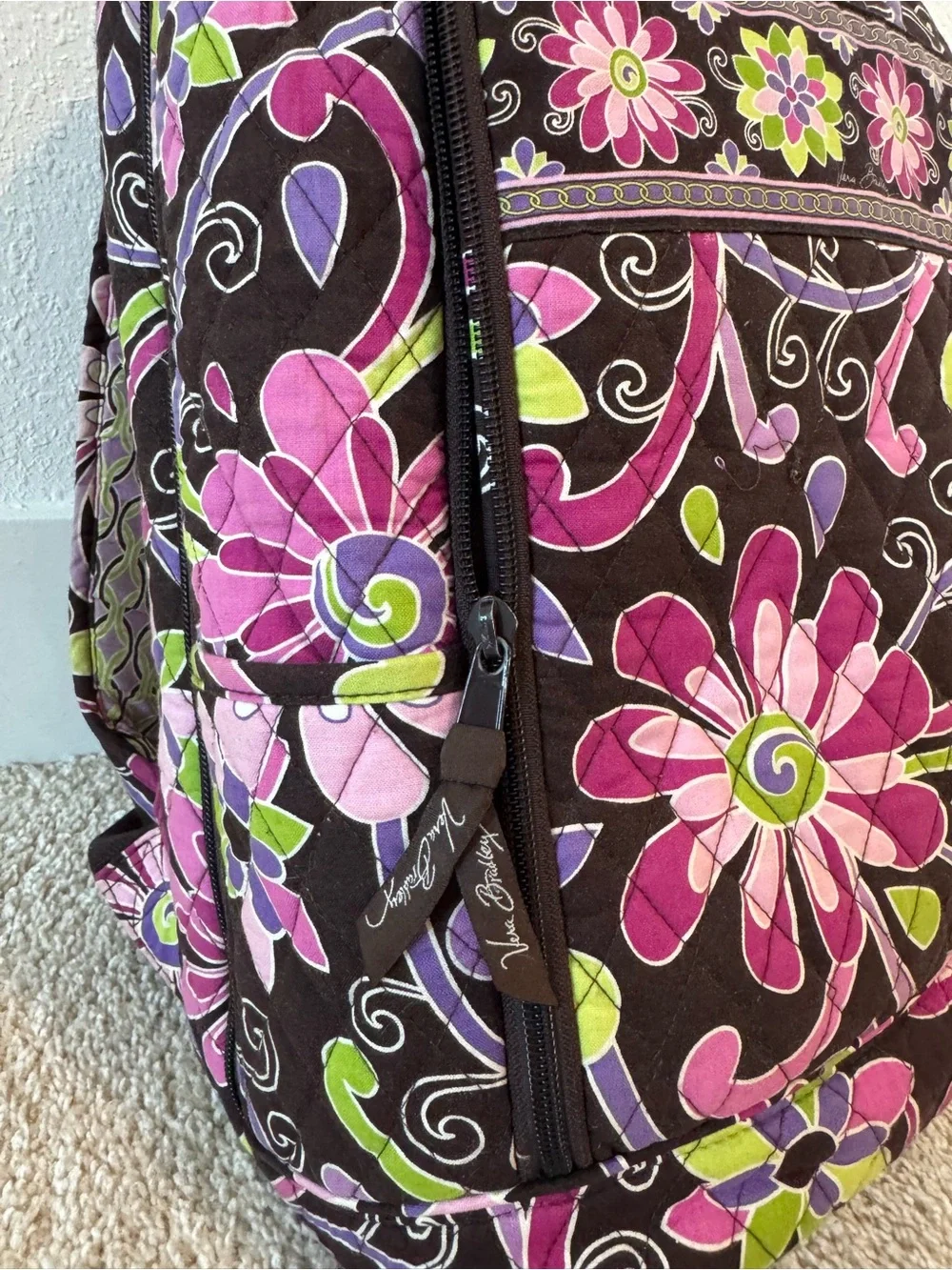 Vera Bradley Discontinued Purple Punch Back to School Set